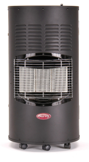 Burny Sahara Black Infrarot-Gas Heizgerät, Heizung , 4.2KW inkl. In-/Outdoor Gasregler Anschlussset 8300+