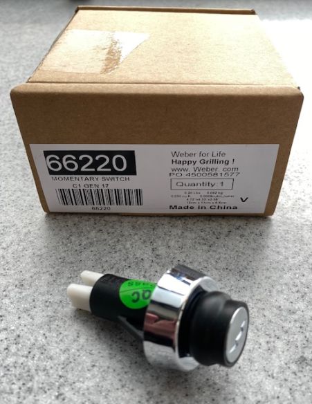 Weber original Zünder Knopf Genesis/Spirit II E 210/310 Momentary Switch