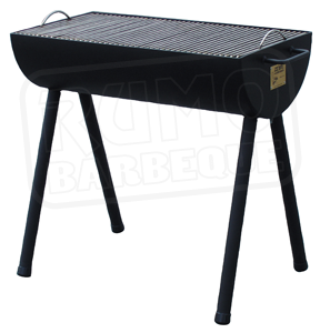 16 Half Barrel BBQ Grill mit Edelstahlrost Edition 2024 JS-33640