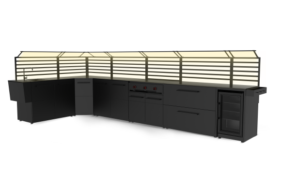 Cozze Element LED-Lichtträgergestell 90 cm (ohne LED Lichtstreifen)