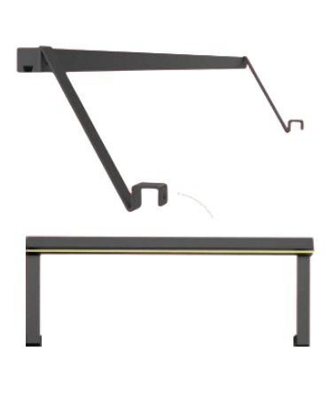 Cozze Element LED-Lichtträgergestell 90 cm (ohne LED Lichtstreifen)