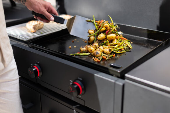 Cozze SET Element Combo 900 Gas Plancha 7,5 Kw + Niedrigmodul inkl. HPL Platte