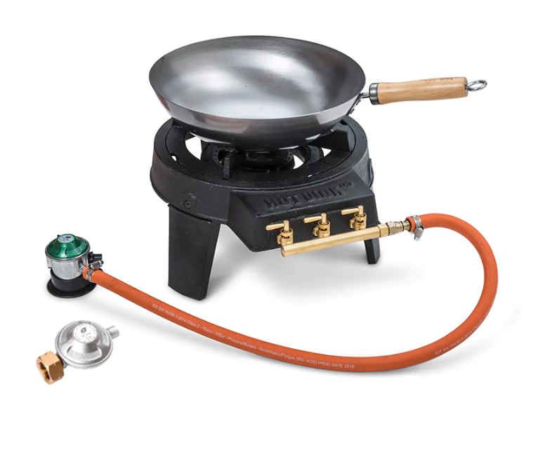 Hot Wok Original Gaskocher 7.0 KWh inkl. Wokpfanne + Schlauch & Regler HW3711