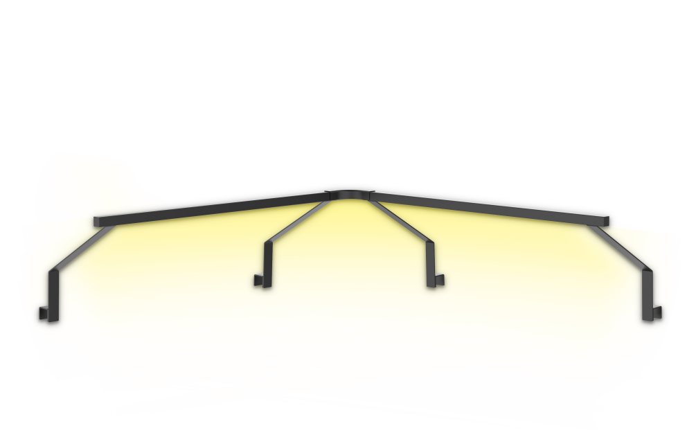 Cozze Element LED-Lichthalterung für die Ecke (ohne LED Lichtstreifen) 90260