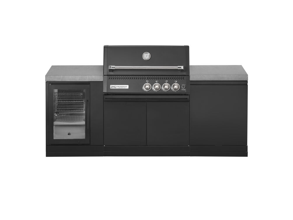 Crossray 215 Outdoor Küchen mit Crossray C4 Black Infrarot 