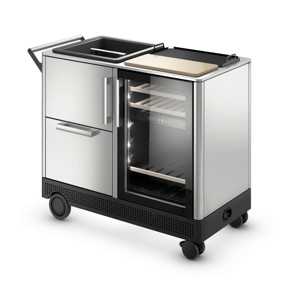 Dometic Mobile Edelstahl Outdoor-Bar/ Getränkewagen MoBar 550 S inkl. Abdeckhaube 9600028568
