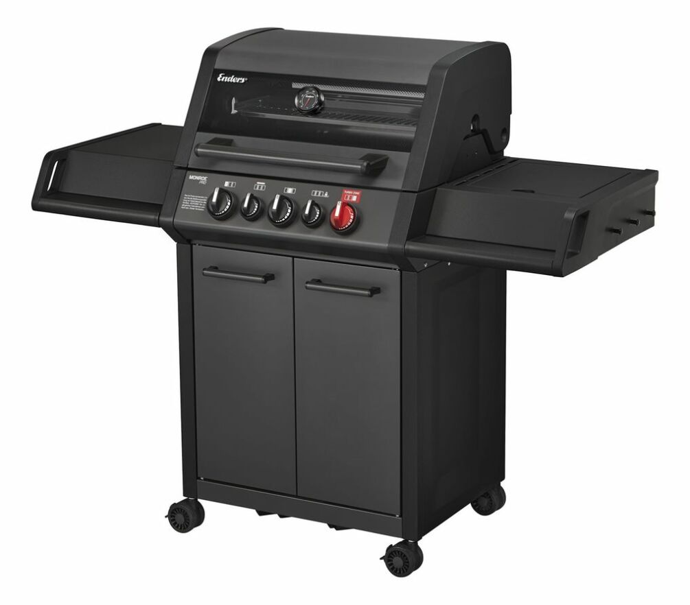 Enders Gasgrill Monroe Pro 3 SIK Turbo Shadow Mod.2025 inkl. Grillbürste 8381