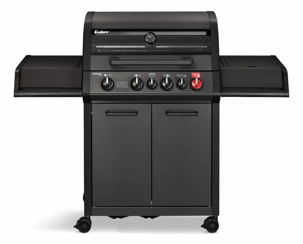 Enders Gasgrill Monroe Pro 4 SIK Turbo Shadow Mod.2025 inkl. Grillbürste 8385