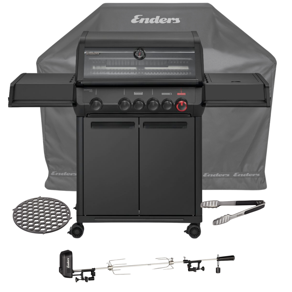 Enders Gasgrill Monroe Pro 4 SIKR Turbo Shadow ink. Starter Set Mod.2026 8366