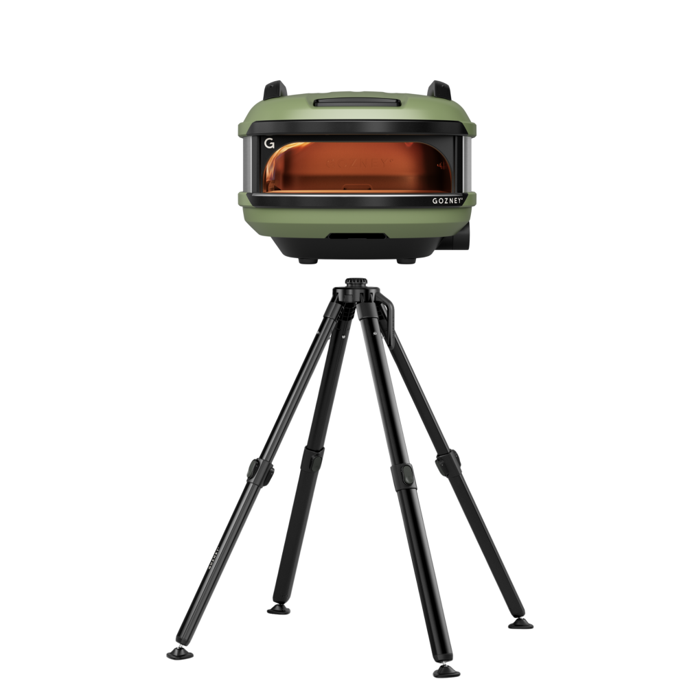 Gozney Pizzaofen Tread Olive Bundle + Stand & Pizzaschneider GTPOLDE1225+AT1899