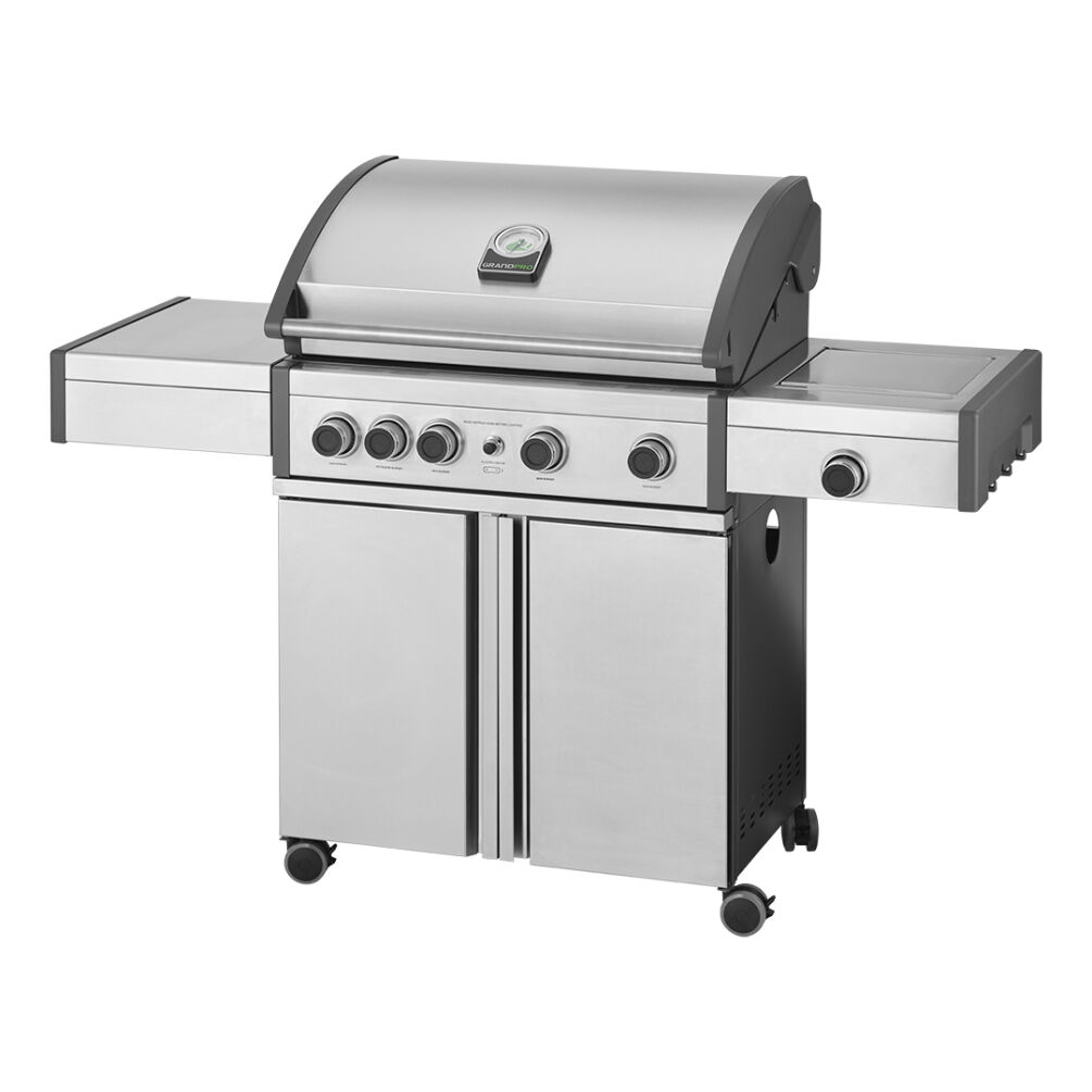 GrandPro Gasgrill Pro Elite Stand mit Heckbrenner & Planchaplatte Mod. 2026 K04000400B