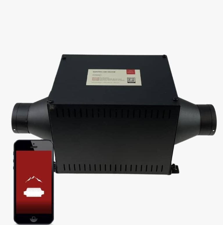 HeroCamper Elektrischer Warmluftbläser Heat 1500W mit Bluetooth/-App. CS0601