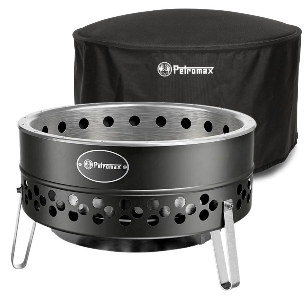 Petromax SET Tyropit 2.0 Doppelwandige Feuerschale Black inkl. Anzünder TYROPIT-BLACK