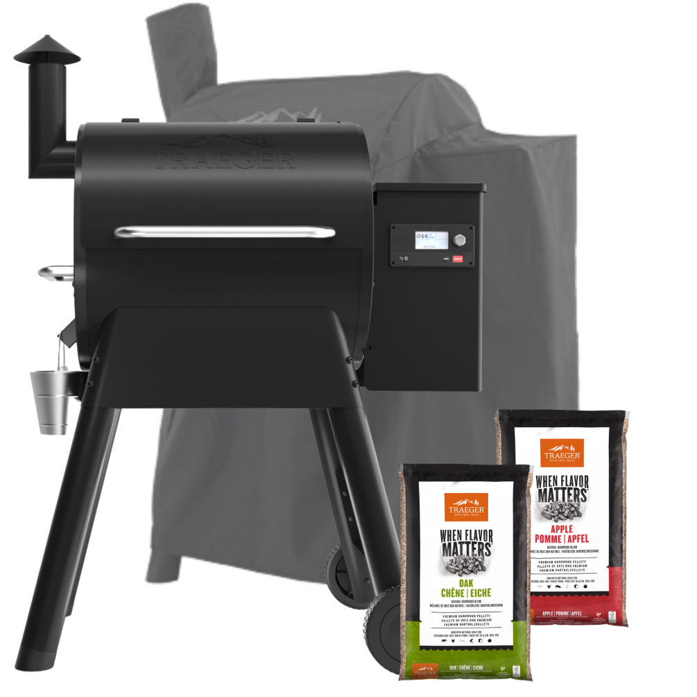 Traeger Pelletgrill Pro 575 D2 inkl. Abdeckhaube & 2x 9kg Pellets TFB57GLEC-Set