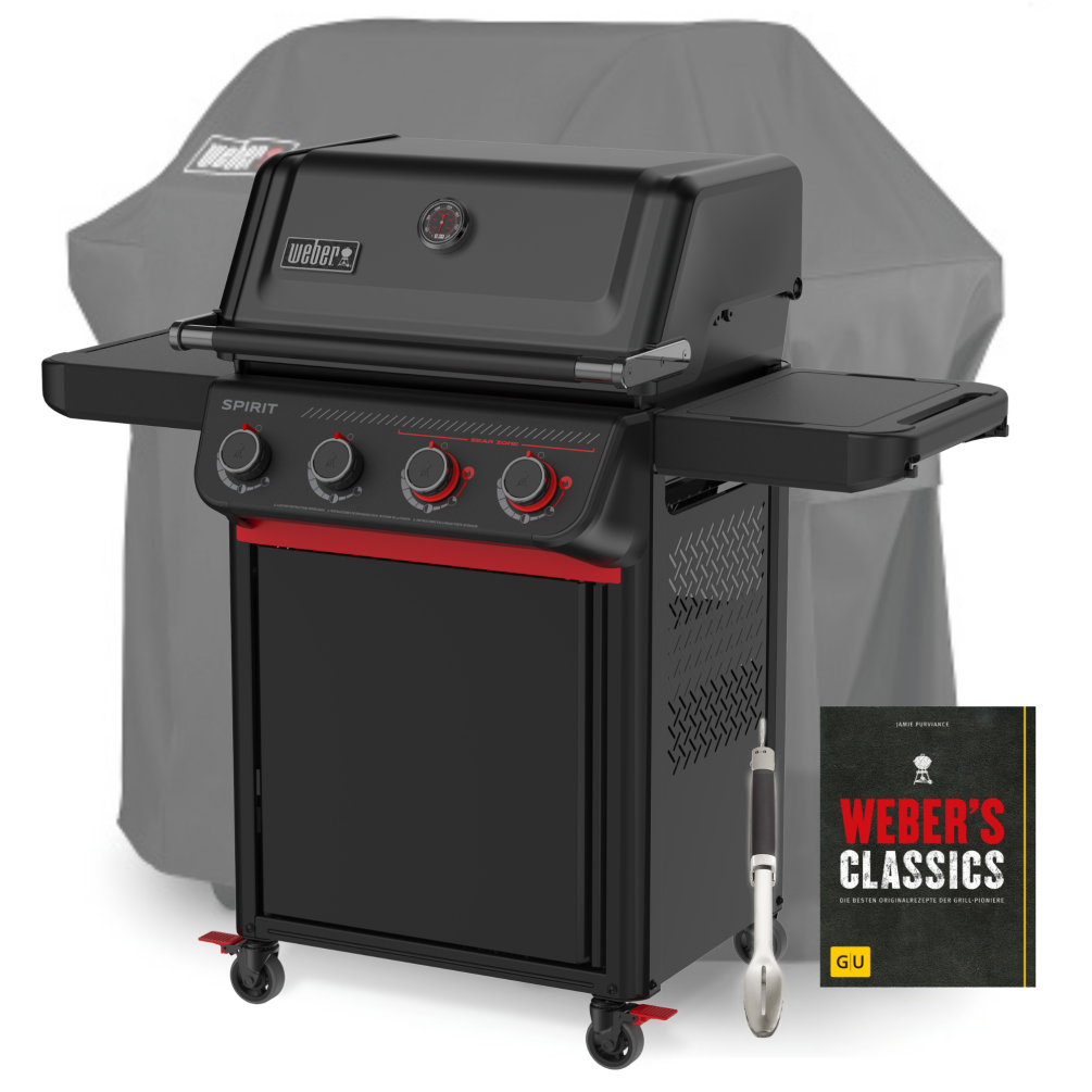 Weber Gasgrill SET Spirit E-425C Stealth Edition 1502289