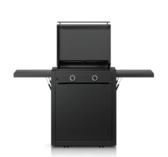 WMF Edition One Plancha-Set mit Wagen, 60 cm, Gas inkl.Abdeckhaube 0425930071