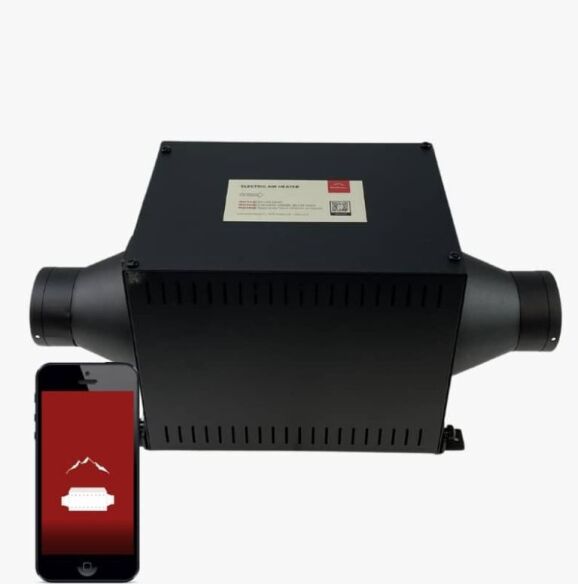 HeroCamper Elektrischer Warmluftbläser Heat 1500W mit Bluetooth/-App.