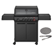 Enders Gasgrill Monroe Pro 4 SIKR Turbo Shadow inkl. Seargrate& Grillzange Mod.2026