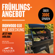 Traeger Pelletgrill  Ironwood 650 inkl.Pellets