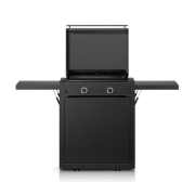 WMF Edition One Plancha-Set mit Wagen, 60 cm, Gas inkl.Abdeckhaube