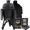 BSTRD. Pro Large Complete Keramikgrill  -  Graphite inkl. Abdeckhaube, BBQ Buch & Holzkohle