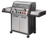 Enders Gasgrill Monroe Pro 4 SIK Turbo Edelstahl inkl. Grillbürste & Grillschale