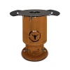 Moesta Feuerplattengrill  Bandit 2.0 FirePlace inkl. 2 x Ablagebretter schwarz/-oben + Sizzle Rost & Burgerpresse