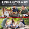 OVICUE Edelstahl Gas- & Holzkohle Steckgrill L inkl. Tasche 