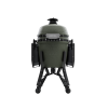 BSTRD. Pro Large Complete Keramikgrill | Alpine Green inkl. Abdeckhaube, BBQ Buch & Holzkohle