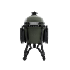 BSTRD. Pro Large Complete Keramikgrill | Alpine Green inkl. Abdeckhaube, BBQ Buch & Holzkohle