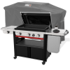 Weber Gasgrill/- Plancha Slate GPSB 76cm Premium mit Seitenkocher & Abdeckhaube