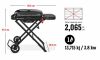 Weber Gasgrill Traveler Stealth inkl. Grillbürste