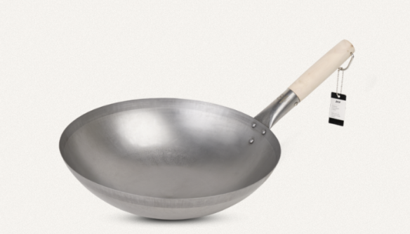 Moesta BBQ Stahlwok mit Holzgriff