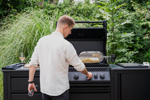 Napoleon Einbau Gasgrill Built-In 300 Series Mattschwarz