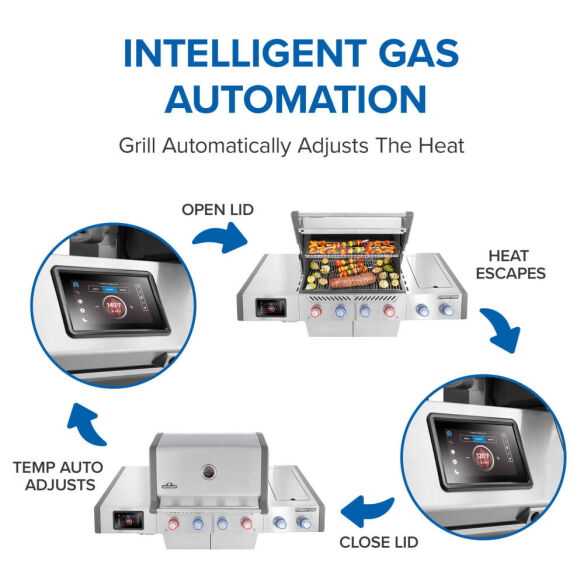 Napoleon Gasgrill SET Prestige Pro 500 Connected, Edelstahl inkl. Drehspieß, Abdeckhaube + Zubehör Mod. 2026