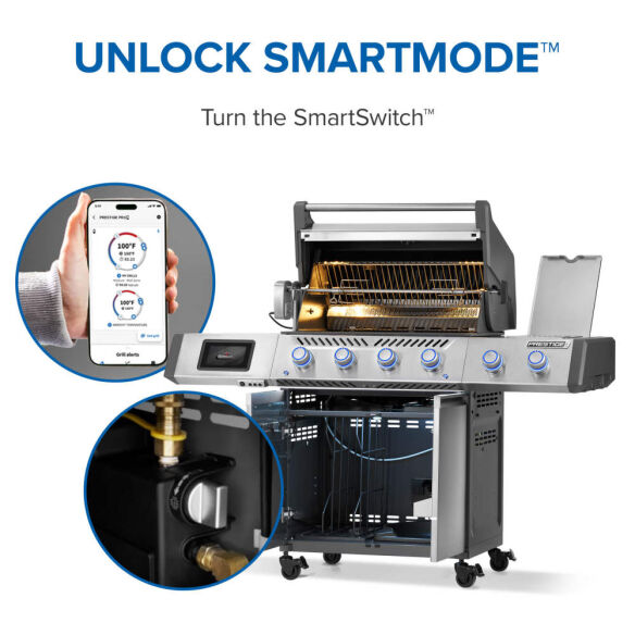 Napoleon Gasgrill SET Prestige Pro 500 Connected, Edelstahl inkl. Drehspieß, Abdeckhaube + Zubehör Mod. 2026