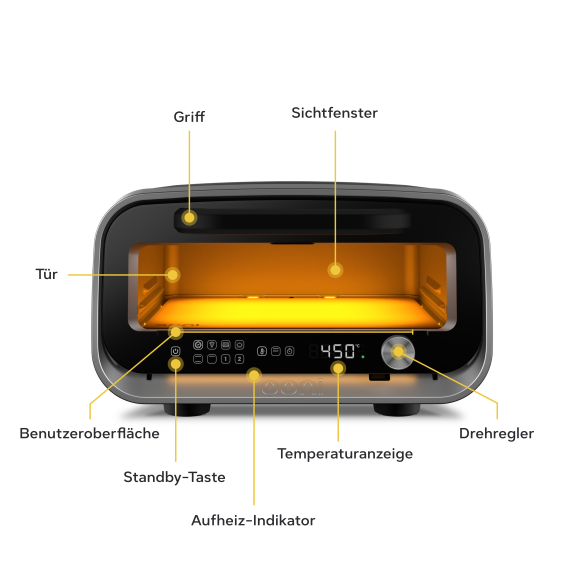 Ooni Volt 2 Elektro Pizzaofen, Dark Grey 230V