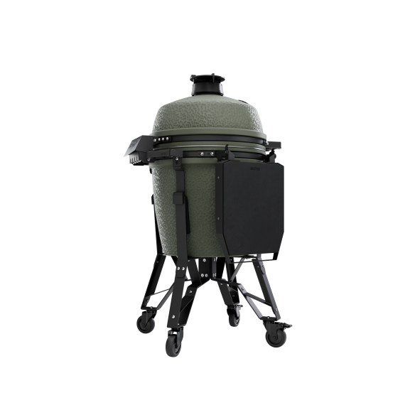 BSTRD. Pro Large Complete Keramikgrill | Alpine Green inkl. Abdeckhaube, BBQ Buch & Holzkohle