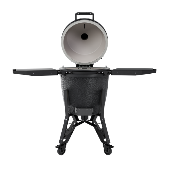 BSTRD. Pro Large Complete Keramikgrill  -  Graphite inkl. Abdeckhaube, BBQ Buch & Holzkohle