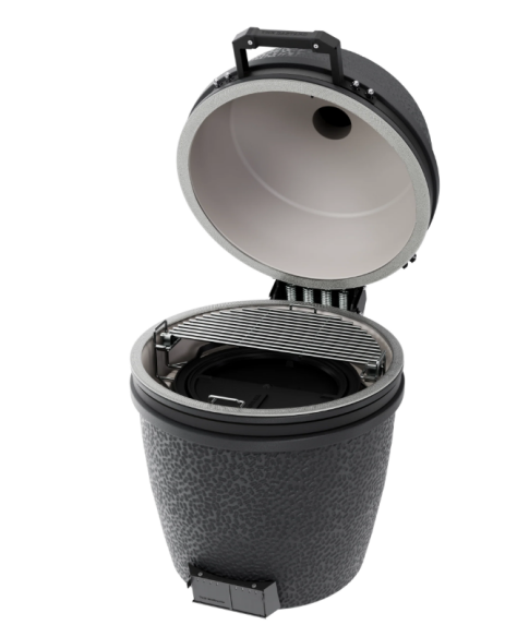 The Bastard Keramikgrill VX Large Solo inkl. Grillkohle & BBQ Buch