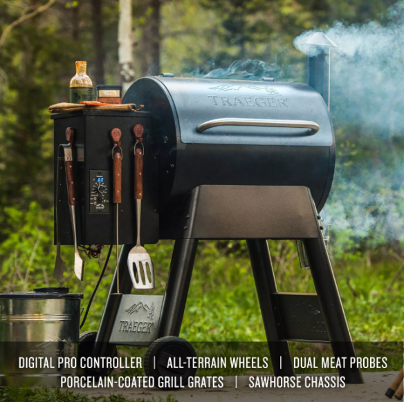 Traeger Pelletgrill Pro Serie 22 inkl. Frontablage & Pellets