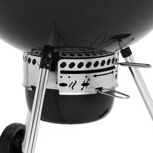 Weber Master-Touch E-6755 WBR CRAFTED Holzkohlegrill Ø 67 cm - Black inkl. Anzündset + Grillkohle
