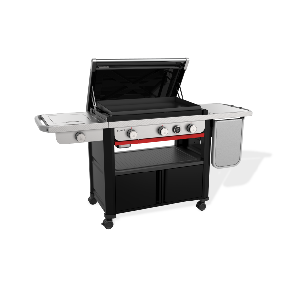 Weber Gasgrill/- Plancha Slate GPSB 76cm Premium mit Seitenkocher