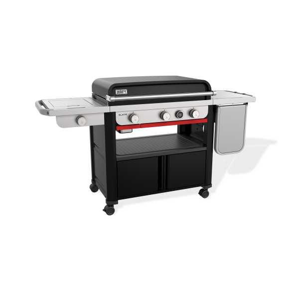 Weber Gasgrill/- Plancha Slate GPSB 76cm Premium mit Seitenkocher