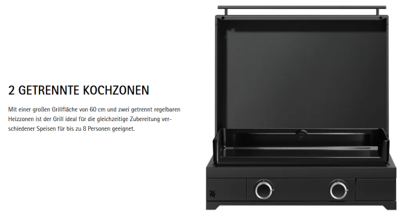WMF Edition One Plancha-Set, 60 cm, elektrisch inkl. Abdeckhaube