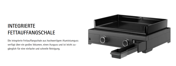 WMF Edition One Plancha-Set, 60 cm, elektrisch inkl. Abdeckhaube