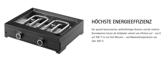 WMF Edition One Plancha-Set, 60 cm, Gas inkl. Abdeckhaube