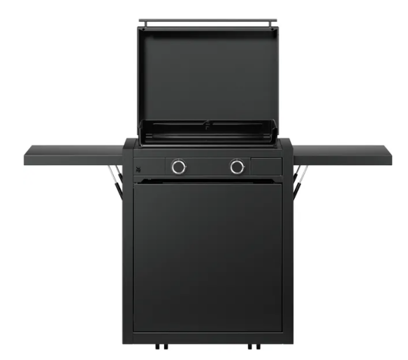 WMF Edition One Plancha-Set mit Wagen, 60 cm, Gas inkl.Abdeckhaube