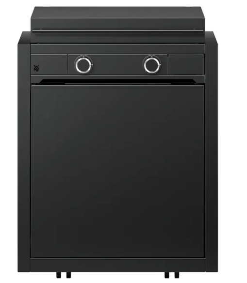 WMF Edition One Plancha-Set mit Wagen, 60 cm, Gas inkl.Abdeckhaube