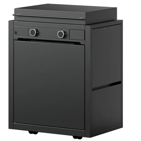 WMF Edition One Plancha-Set mit Wagen, 60 cm, Gas inkl.Abdeckhaube